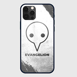 Чехол для iPhone 12 Pro Max Evangelion - white gradient, цвет: 3D-черный