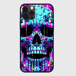 Чехол iPhone 12 Pro Max Cool skull sketch - blots