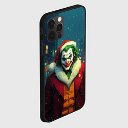 Чехол для iPhone 12 Pro Max Джокер в новогоднем костюме, цвет: 3D-черный — фото 2