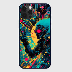 Чехол для iPhone 12 Pro Max Cyberpunk is not dead - motto, цвет: 3D-черный