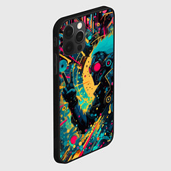 Чехол для iPhone 12 Pro Max Cyberpunk is not dead - motto, цвет: 3D-черный — фото 2