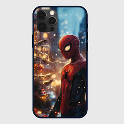 Чехол iPhone 12 Pro Max Spider-man new year