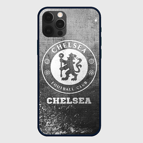 Чехол iPhone 12 Pro Max Chelsea - grey gradient / 3D-Черный – фото 1