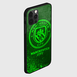 Чехол для iPhone 12 Pro Max Manchester City - green gradient, цвет: 3D-черный — фото 2