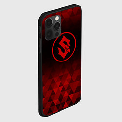 Чехол для iPhone 12 Pro Max Sabaton red poly, цвет: 3D-черный — фото 2