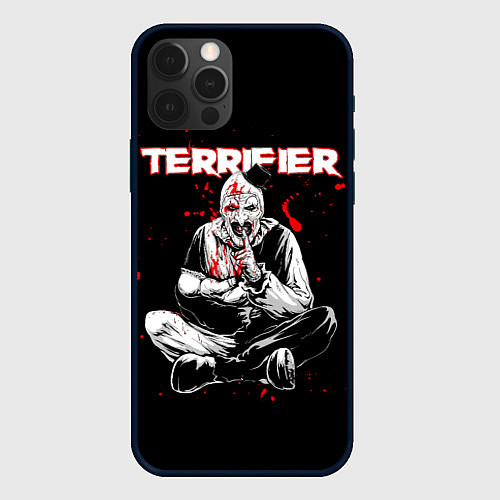 Чехол iPhone 12 Pro Max Terrifier clown Art / 3D-Черный – фото 1