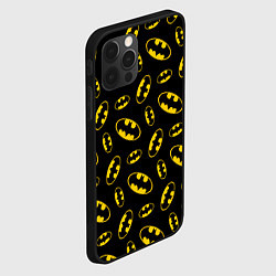 Чехол для iPhone 12 Pro Max Бэтмен узор, цвет: 3D-черный — фото 2