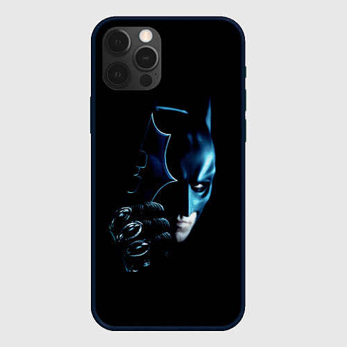Чехол iPhone 12 Pro Max Темный рыцарь / 3D-Черный – фото 1