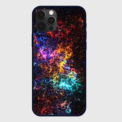 Чехол для iPhone 12 Pro Max Космические краски текстура, цвет: 3D-черный