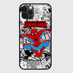 Чехол iPhone 12 Pro Max Человек паук комиксы