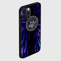 Чехол для iPhone 12 Pro Max Ramones neon energy, цвет: 3D-черный — фото 2