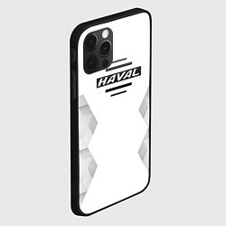 Чехол для iPhone 12 Pro Max Haval white poly, цвет: 3D-черный — фото 2
