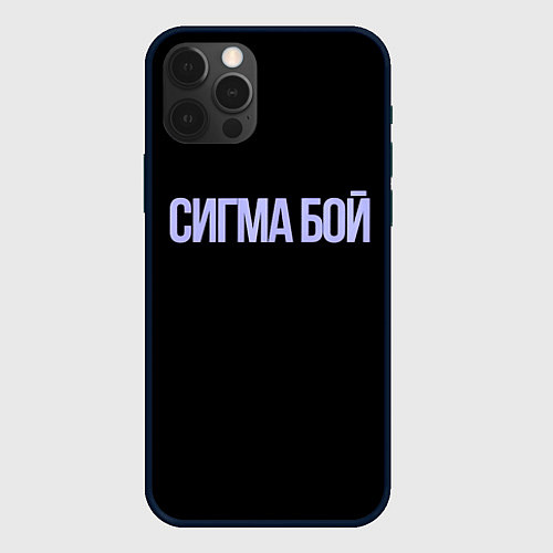 Чехол iPhone 12 Pro Max Сигма бой / 3D-Черный – фото 1