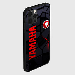 Чехол для iPhone 12 Pro Max Yamaha - плиты с эффектом свечения, цвет: 3D-черный — фото 2