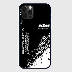 Чехол iPhone 12 Pro Max KTM - следы от шин