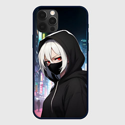 Чехол iPhone 12 Pro Max Аниме неоновый город