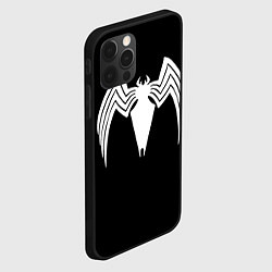 Чехол для iPhone 12 Pro Max Venom - spider logo, цвет: 3D-черный — фото 2