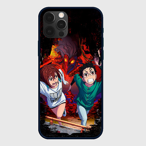 Чехол iPhone 12 Pro Max Побег от турбо бабки / 3D-Черный – фото 1