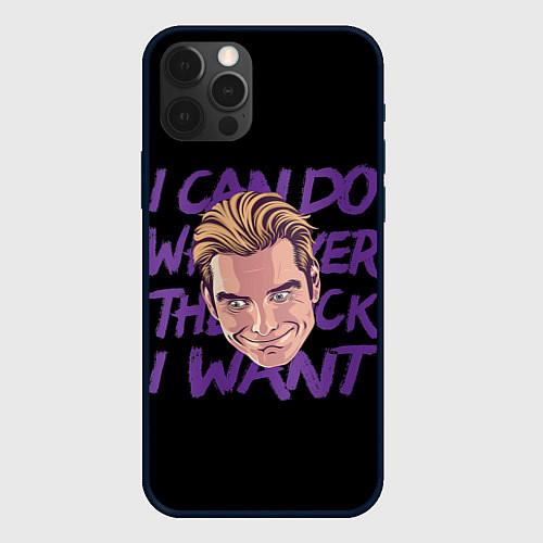 Чехол iPhone 12 Pro Max Хоумлендер мем Пацаны / 3D-Черный – фото 1