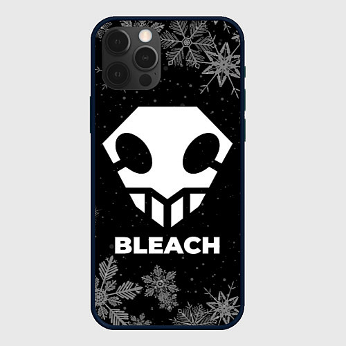 Чехол iPhone 12 Pro Max Снежный Bleach / 3D-Черный – фото 1