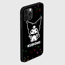 Чехол для iPhone 12 Pro Max Kuromi конфети, цвет: 3D-черный — фото 2