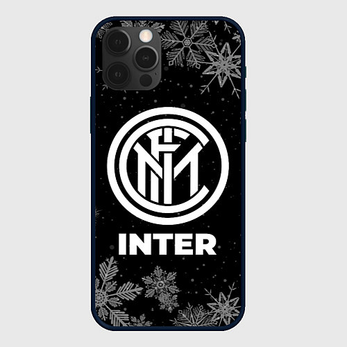 Чехол iPhone 12 Pro Max Снежный Inter / 3D-Черный – фото 1