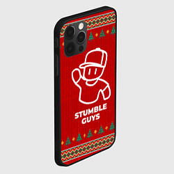 Чехол для iPhone 12 Pro Max Stumble Guys new year, цвет: 3D-черный — фото 2