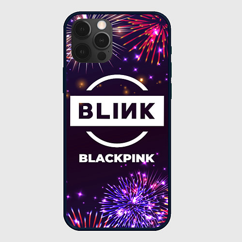 Чехол iPhone 12 Pro Max Праздничный Blackpink / 3D-Черный – фото 1