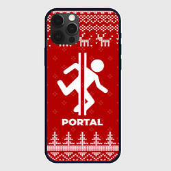 Чехол iPhone 12 Pro Max Новогодний Portal с оленями