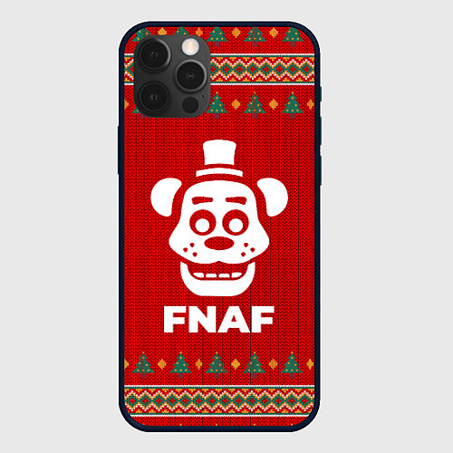 Чехол iPhone 12 Pro Max FNAF new year / 3D-Черный – фото 1
