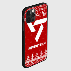 Чехол для iPhone 12 Pro Max Новогодний Seventeen с оленями, цвет: 3D-черный — фото 2