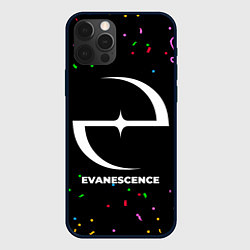 Чехол для iPhone 12 Pro Max Evanescence конфети, цвет: 3D-черный