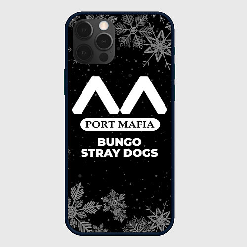 Чехол iPhone 12 Pro Max Снежный Bungo Stray Dogs / 3D-Черный – фото 1