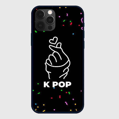 Чехол iPhone 12 Pro Max K Pop конфети / 3D-Черный – фото 1