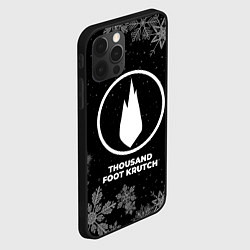 Чехол для iPhone 12 Pro Max Снежный Thousand Foot Krutch, цвет: 3D-черный — фото 2