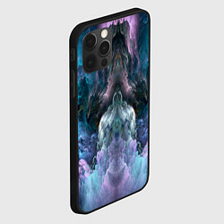 Чехол для iPhone 12 Pro Max Фантастический неоновый космос, цвет: 3D-черный — фото 2