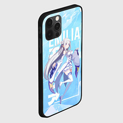 Чехол для iPhone 12 Pro Max Эмилия Re:Zero, цвет: 3D-черный — фото 2