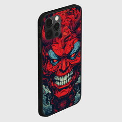 Чехол для iPhone 12 Pro Max Red demon Oni, цвет: 3D-черный — фото 2