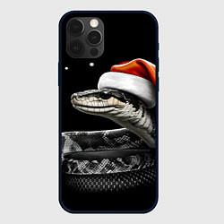 Чехол iPhone 12 Pro Max Змейка в шапочке на темном