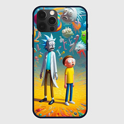 Чехол iPhone 12 Pro Max Рик и Морти - сюрреалистическая фантазия