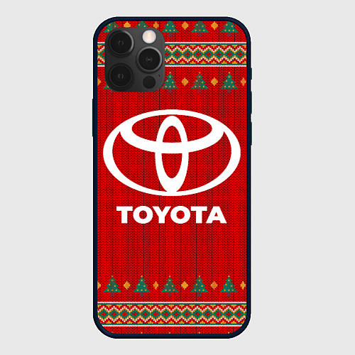 Чехол iPhone 12 Pro Max Toyota new year / 3D-Черный – фото 1