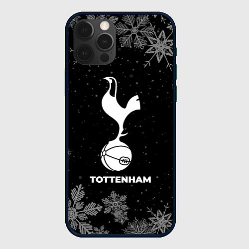 Чехол iPhone 12 Pro Max Снежный Tottenham / 3D-Черный – фото 1