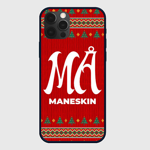 Чехол iPhone 12 Pro Max Maneskin new year / 3D-Черный – фото 1