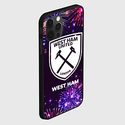 Чехол для iPhone 12 Pro Max Праздничный West Ham, цвет: 3D-черный — фото 2