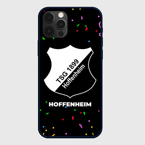 Чехол iPhone 12 Pro Max Hoffenheim конфети / 3D-Черный – фото 1