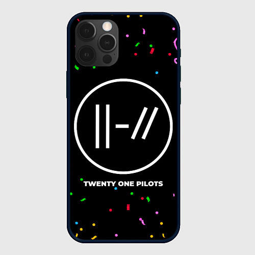 Чехол iPhone 12 Pro Max Twenty One Pilots конфети / 3D-Черный – фото 1