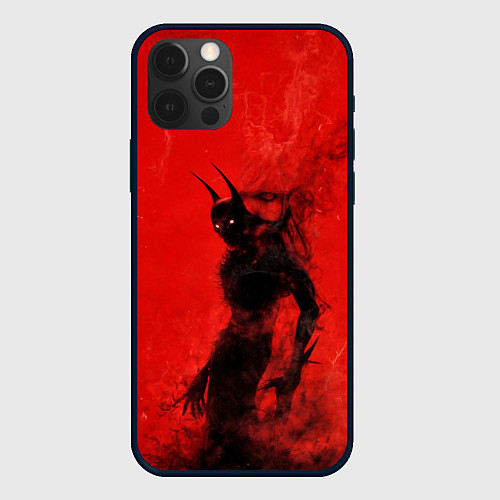 Чехол iPhone 12 Pro Max Evil Batman / 3D-Черный – фото 1