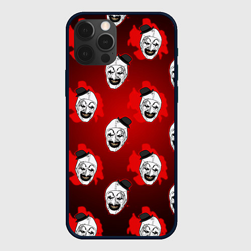 Чехол iPhone 12 Pro Max Funny clown Art in blood / 3D-Черный – фото 1