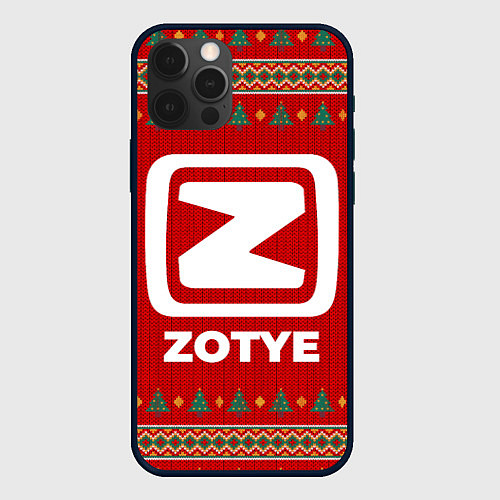 Чехол iPhone 12 Pro Max Zotye new year / 3D-Черный – фото 1