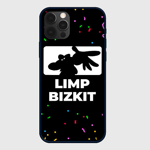 Чехол iPhone 12 Pro Max Limp Bizkit конфети / 3D-Черный – фото 1